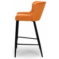 FURNITURE LINK Malmo Stool - Burnt Orange sold In 2's