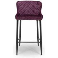 FURNITURE LINK Malmo Stool - Mulberry sold In 2's , Purple