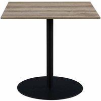 FURNITURE LINK Manhattan Square Table 800mm X 800mm - Oak, Brown