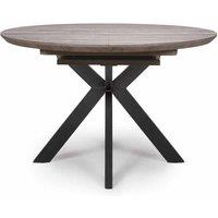 FURNITURE LINK Manhatten Ext Round Table 1200 mm - 1600mm - Grey, Grey