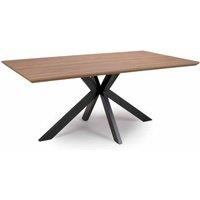 FURNITURE LINK Manhattan Dining Table - 1800mm Light Walnut, Brown