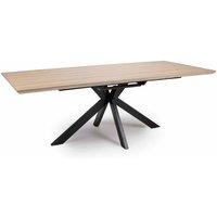 FURNITURE LINK Manhattan Ext Table 1800mm - 2200mm - Oak, Brown