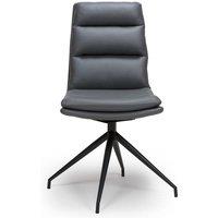 FURNITURE LINK Nobo Swivel Chair - Grey sold In 2's , Grey