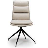 FURNITURE LINK Nobo Swivel Chair - Taupe sold In 2's , Cream