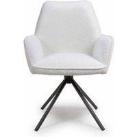 FURNITURE LINK Uno Chair - Ivory Boucle only Sold In 2's , Cream