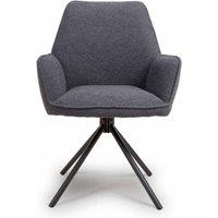 FURNITURE LINK Uno Chair - Grey Boucle only Sold In 2's , Grey