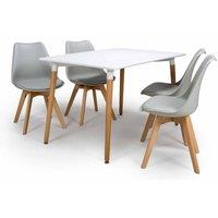 FURNITURE LINK Urban Rectangular Table 1200mm - White, White