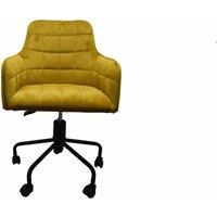 FURNITURE LINK Vienna Swivel Chair - Mustard, Yellow