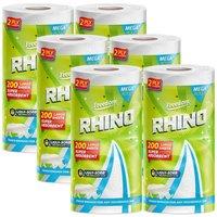 6 Jumbo Rolls of Freedom Rhino Super Strong and Absorbent Kitchen Towels