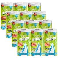 12 Jumbo Rolls of Freedom Rhino Super Strong Kitchen Towels