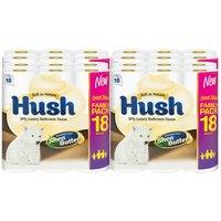 72 Rolls of Hush Shea Butter Toilet Paper -3ply