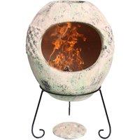Gardeco Haeddyn Chiminea, White