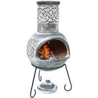 Gardeco Edyth Medium Chiminea, Black