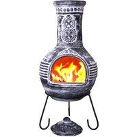 Gardeco Azteca X-Large Chiminea - Grey, Grey