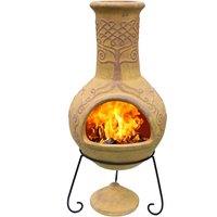 Gardeco Derwyn Celtic Chiminea, Yellow