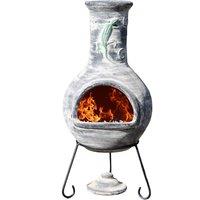 Gardeco Iguana X-Large Chiminea, Grey