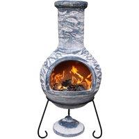 Gardeco Olas X-Large Chiminea, Grey