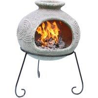 Gardeco Elfyn Celtic Chiminea, White