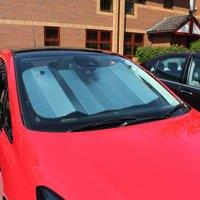 Vivo Goodyear Universal Windscreen Folding Foil Sun Shade, Silver