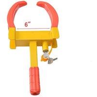 Vivo Heavy Duty Wheel Clamp Lock, Yellow
