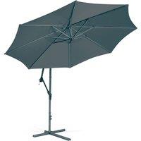 Suntime 3m Hanging Crank Parasol - Grey, Grey
