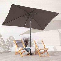 Suntime 2 x 3m Rectangular Parasol - Grey, Grey