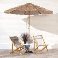 Suntime 2.7m Tiki Parasol, Brown