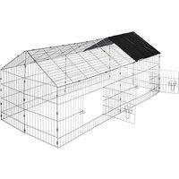 Tectake Rabbit Run w/ Sunshade - Black, Black
