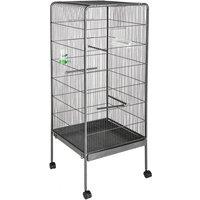 Tectake Bird Cage 146cm High, Grey
