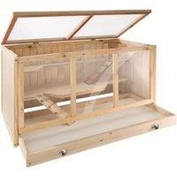 Tectake Goldie Hamster Cage, Brown