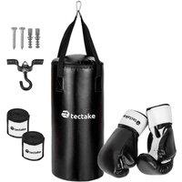 Tectake Punching Bag Set Black, Black