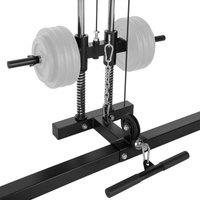 Tectake Power Tower w/ Lat Pulldown Bar Black/ Blue, Blue