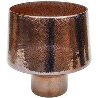 Ivyline Opulent Curved Metallic Bronze Planter H22cm W20cm, Brown