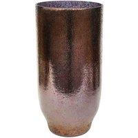 Ivyline Opulent Metallic Bronze Tall Vase H32.5cm W16cm, Brown
