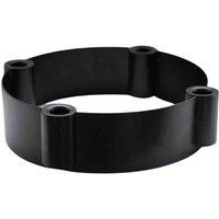 Ivyline Cast Centrepiece Candle Holder - Black, Black