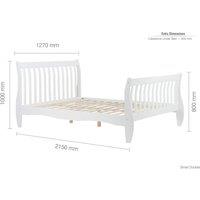 Birlea Small Double Belford Bed White, White