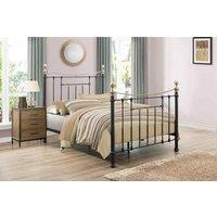 Birlea Bronte Victorian Metal Bed - 4ft6 Double, 5ft Kingsize - Cream or Black