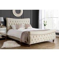 Birlea King Copenhagen Bed Warm Stone, Cream