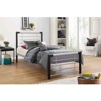 Birlea Single Faro Bed, Silver