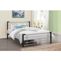 Birlea Small Double Faro Bed, Silver