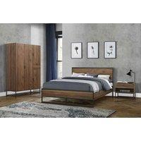 Birlea Small Double Houston Bed Walnut, Brown