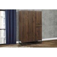 Birlea Houston 4 Door Wardrobe Walnut, Brown