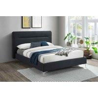 Birlea King Finn Fabirc Bed Charcoal, Grey