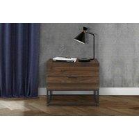 Birlea Houston 2 Drawer Bedside Walnut, Brown