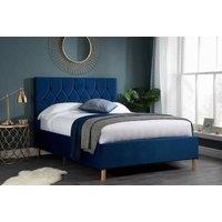 Birlea King Loxley Fabric Bed Blue, Blue