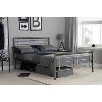Birlea Double Montana Bed Silver, Silver