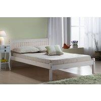 Birlea Double Rio Bed White Wash, White