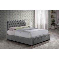 Birlea Double Valentino 2 Drawer Bed Grey, Grey