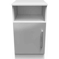 Welcome Furniture Ready Assembled Indices Open Drawer Locker - Grey and White, Grey
