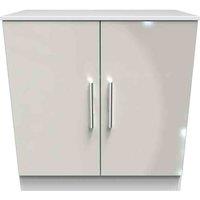 Ready Assembled Indices 2 Door Unit - Grey and White, Multi